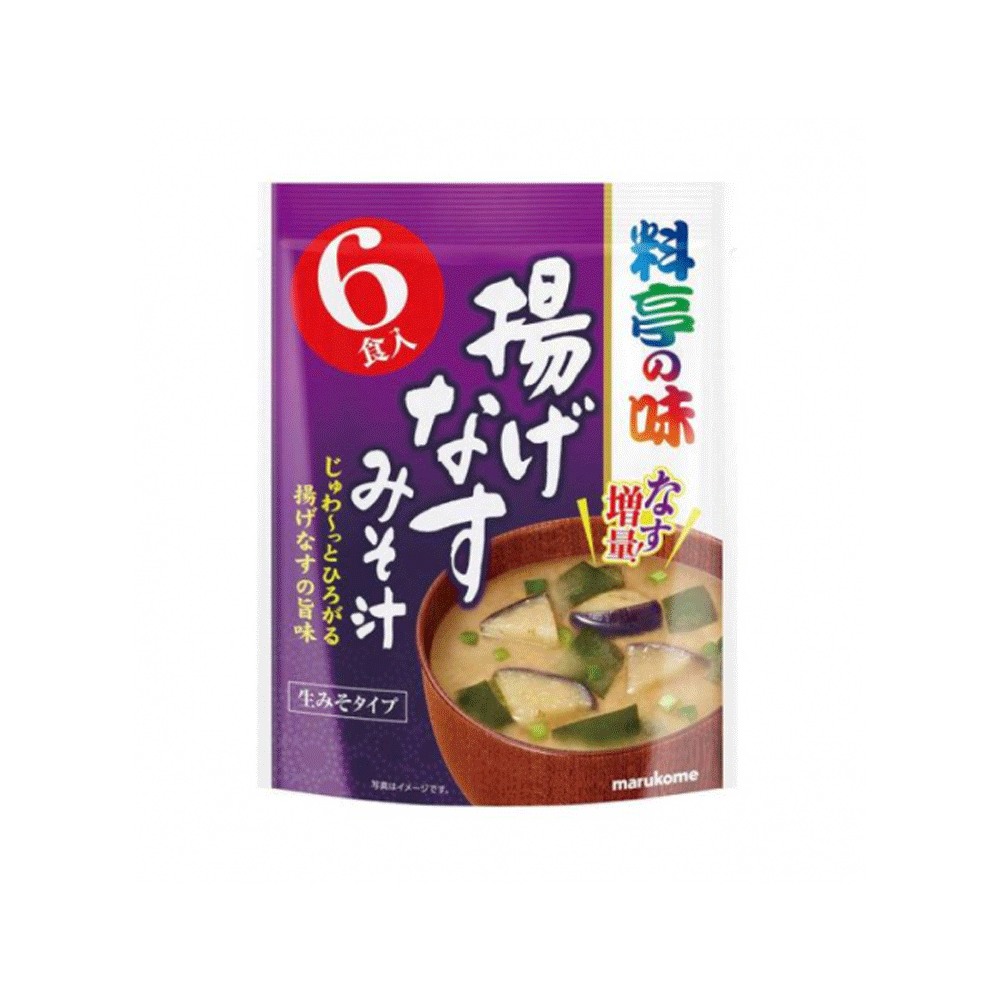 마루코메 미소시루 튀김가지 일본 된장국 6식