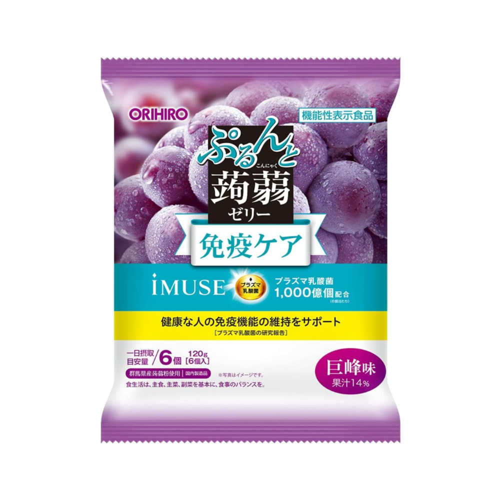 오리히로 곤약젤리 유산균 거봉 6개입