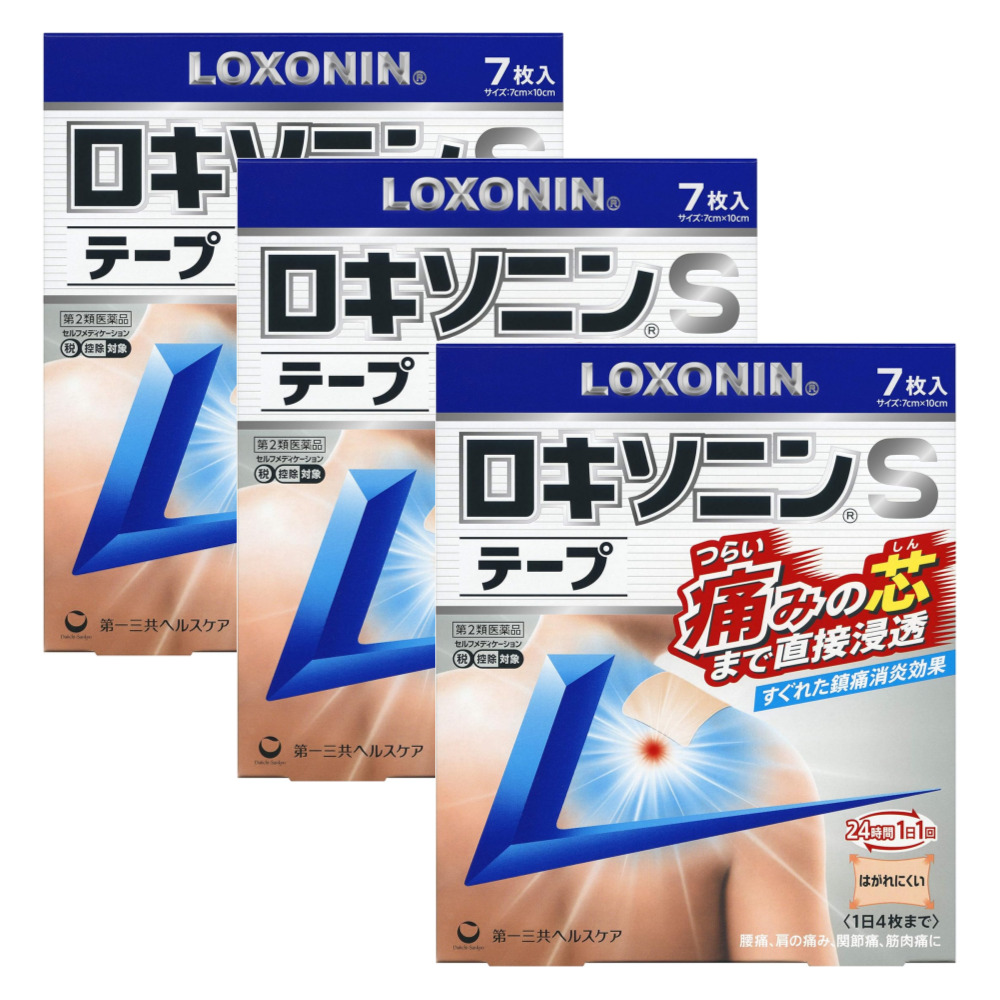일본 록소닌 파스 S 부착형 파스 7매, 3세트