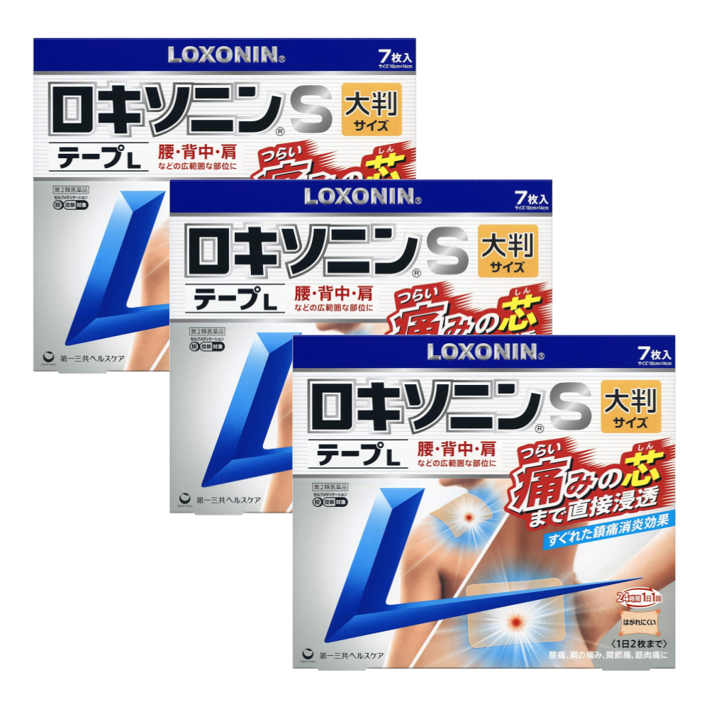 일본 록소닌 파스 S 부착형 L 대형 파스 7매, 3세트