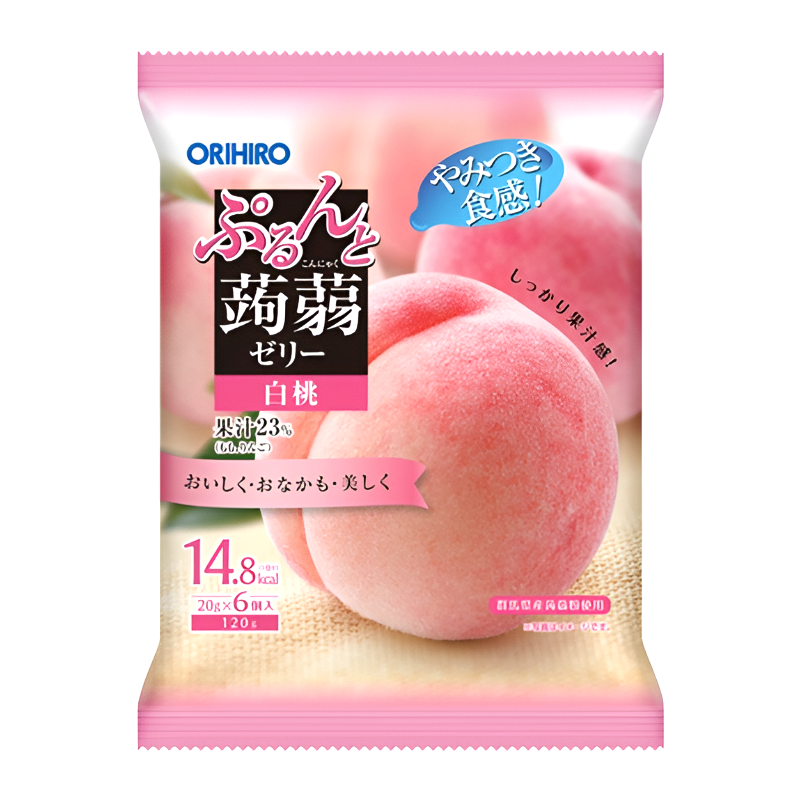 오리히로 곤약젤리 파우치 복숭아 백도맛 6개입 1+1