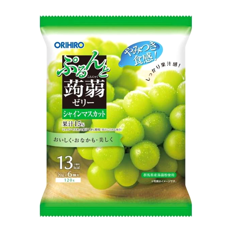 오리히로 곤약젤리 파우치 청포도맛(6개입) 1+1