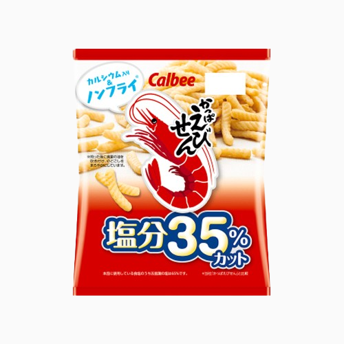 칼비 염분 35% 컷 새우과자
