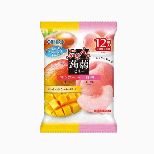 오리히로 곤약젤리 파우치 망고 복숭아 백도 12개입 1+1
