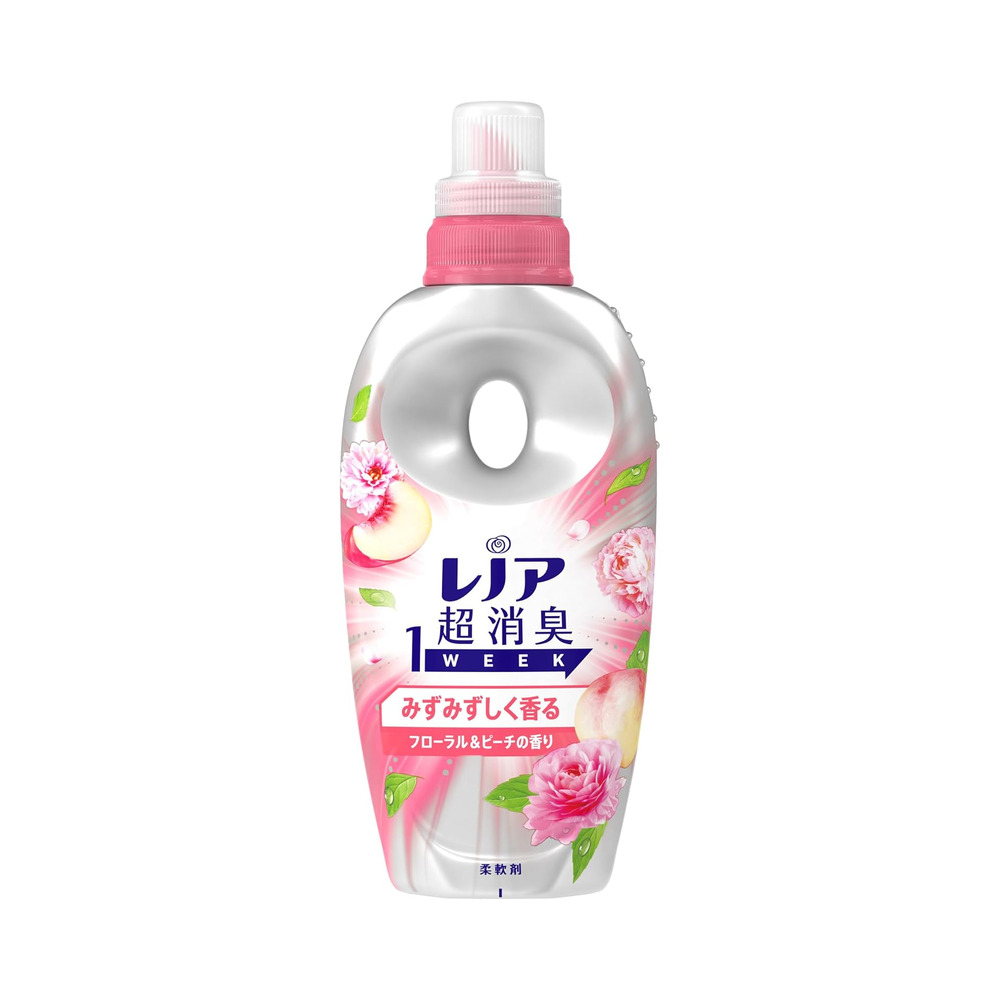 레노아 섬유유연제 1week 신선한 플로럴&복숭아의 향기 490ml
