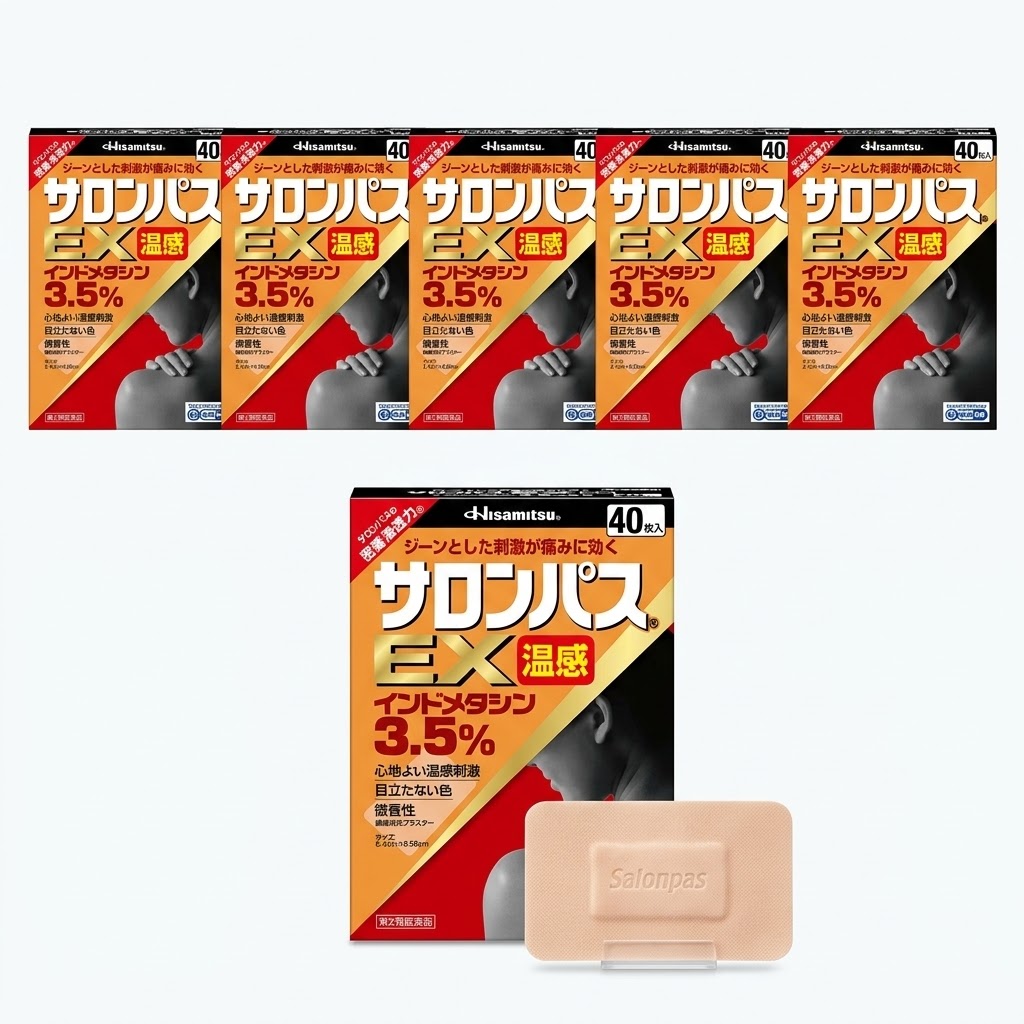 샤론파스 Ex 온감 40매, 6개 세트
