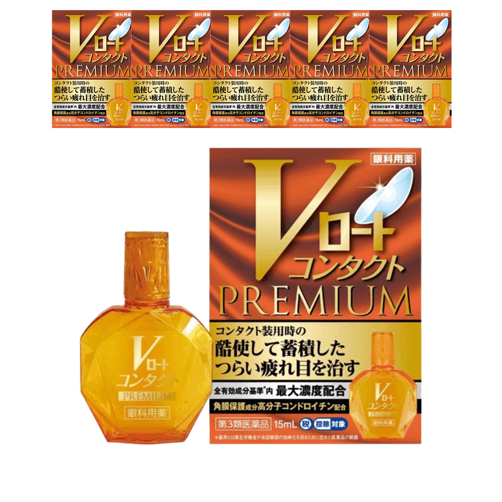 로토 V 콘택트 프리미엄 안약 15ml, 6개 세트