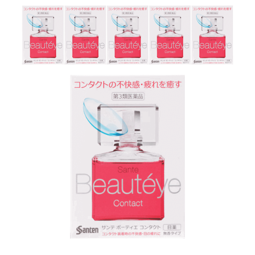 산테 뷰티아이 (콘택트렌즈용/12ml), 6개 세트
