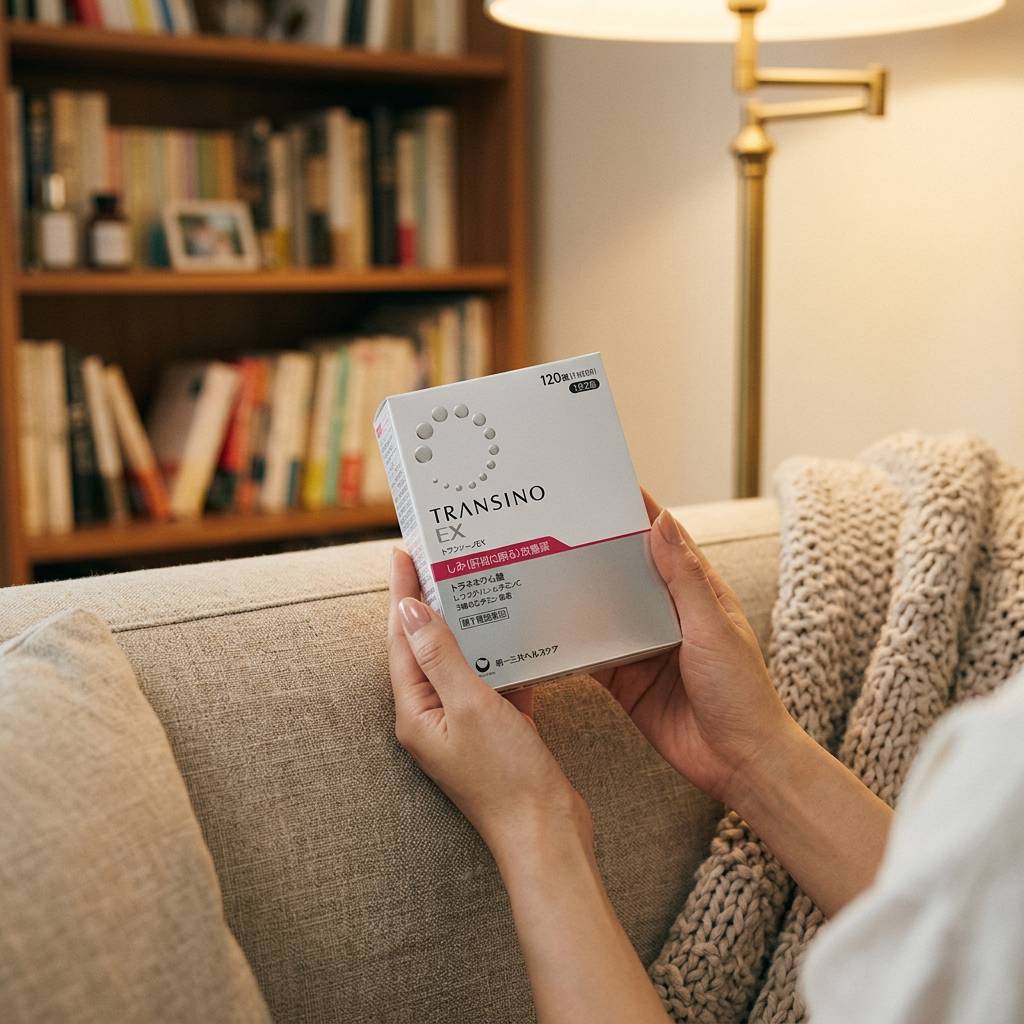 기미 치료의 정석 트란시노 EX : 하루 2번(2정씩)으로 관리하는 깨끗한 피부