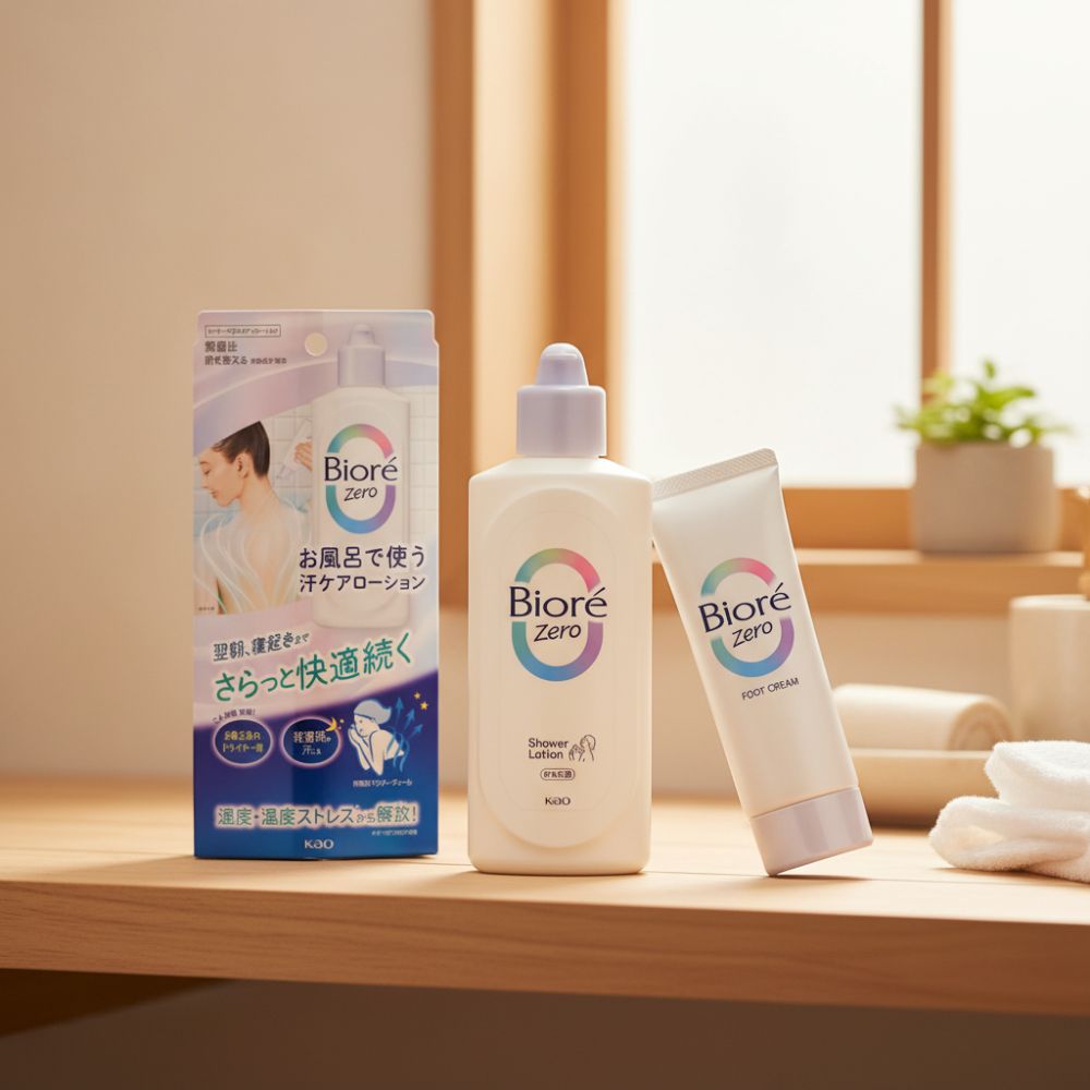 비오레 제로(Biore Zero) 시리즈: 여름철 땀과 끈적임 0으로 만드는 마법의 케어 솔루션