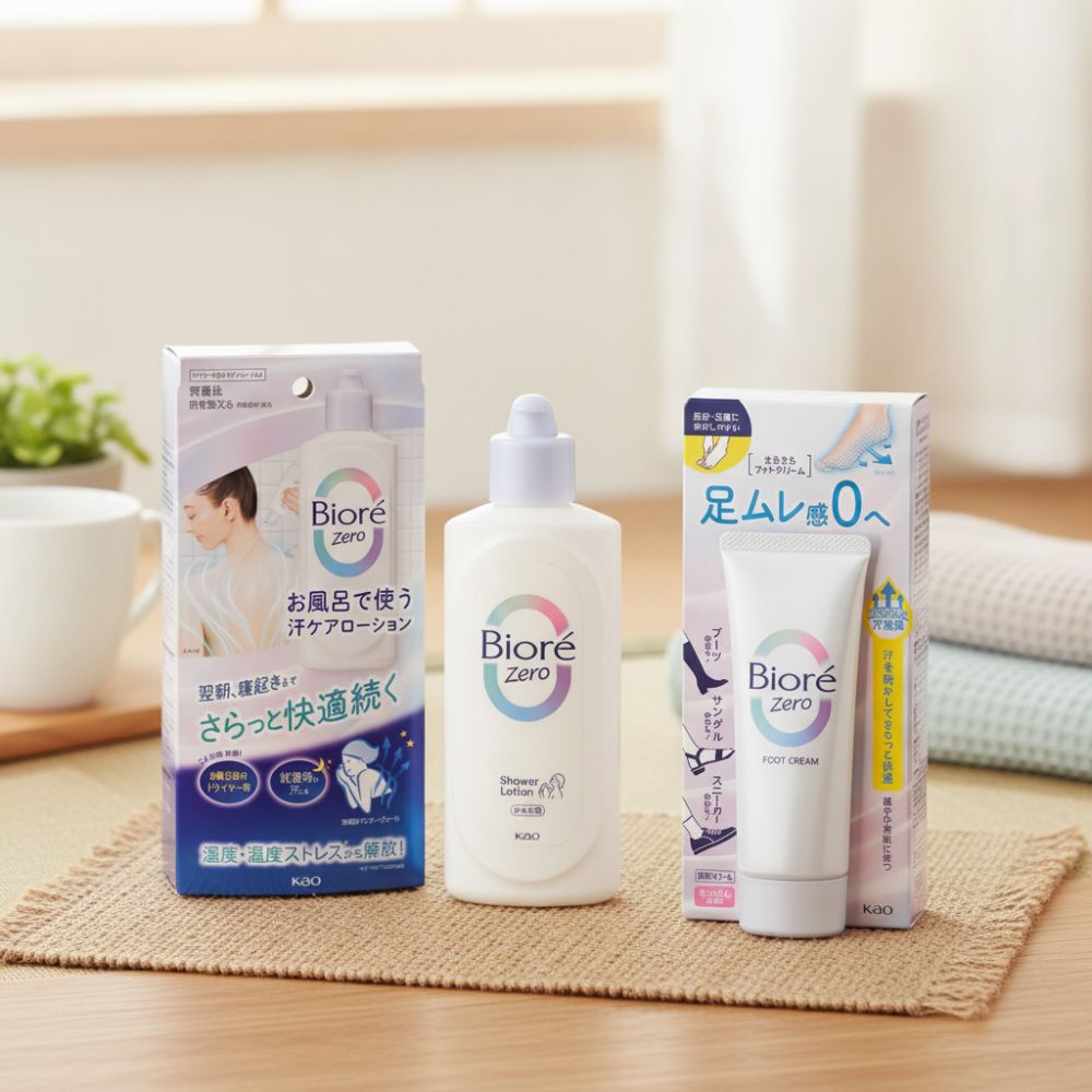 여름철 땀·끈적임 해방! 비오레 제로 땀케어 바디로션 & 풋크림 효과, 사용법 완벽 분석